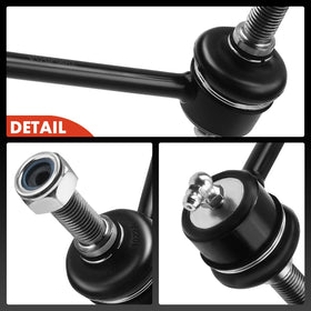 A-Premium sway bar link beside a ruler for size scale and correct fitment verification