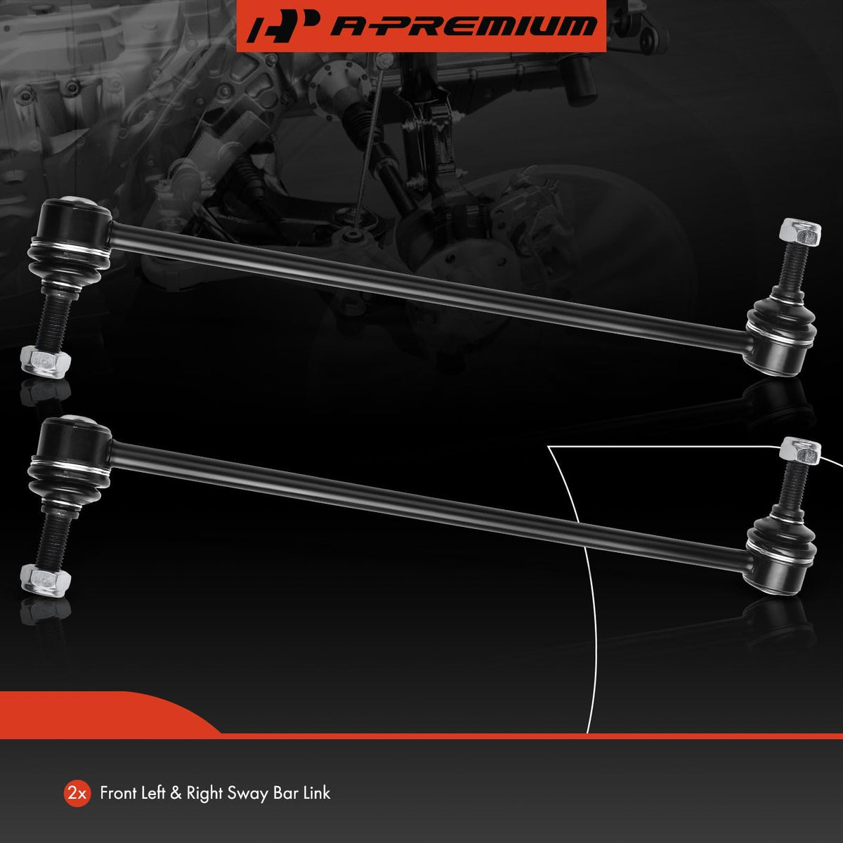 A-Premium sway link connection joint closeup highlighting smooth pivot benefit