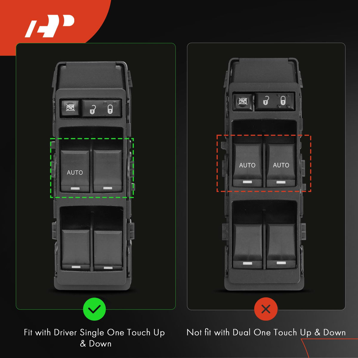 A-Premium green backlight detail for improved nighttime visibility