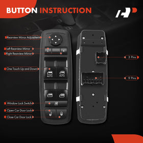 A-Premium switch green backlight illuminated for night visibility