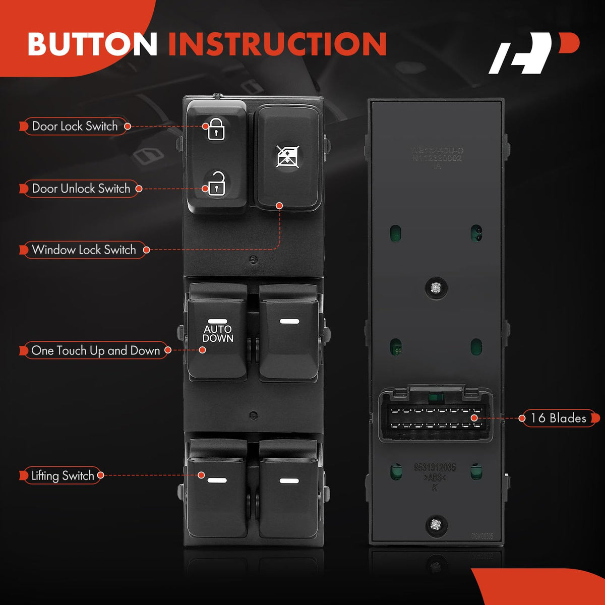 A-Premium rear view showing connector housing for secure plug-in installation
