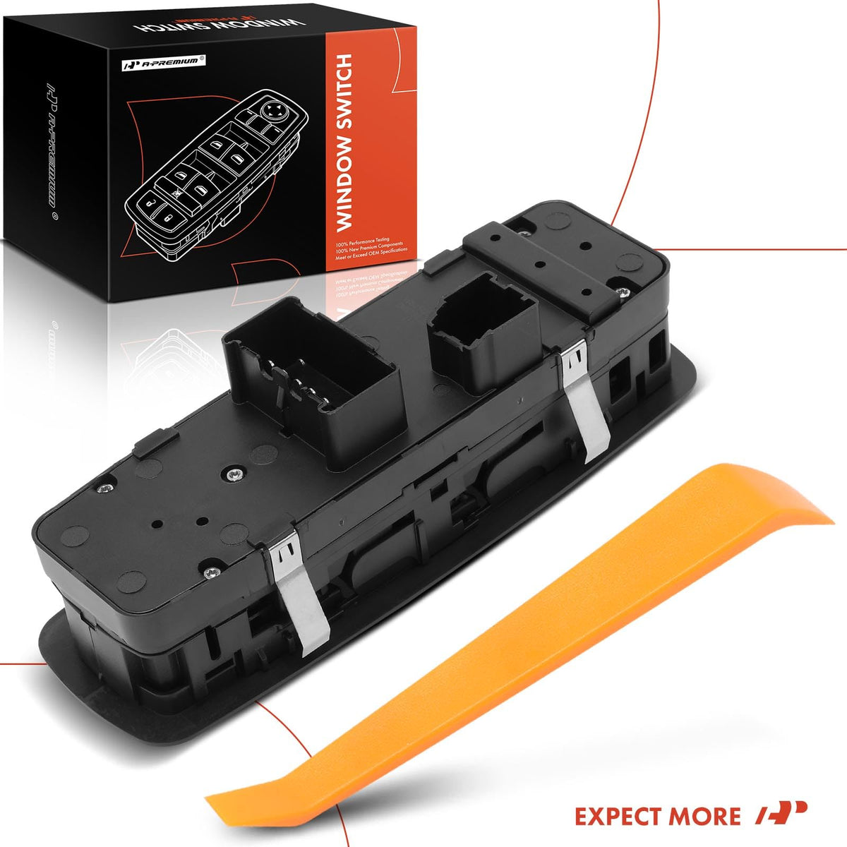 A-Premium switch reference label showing part numbers for verification