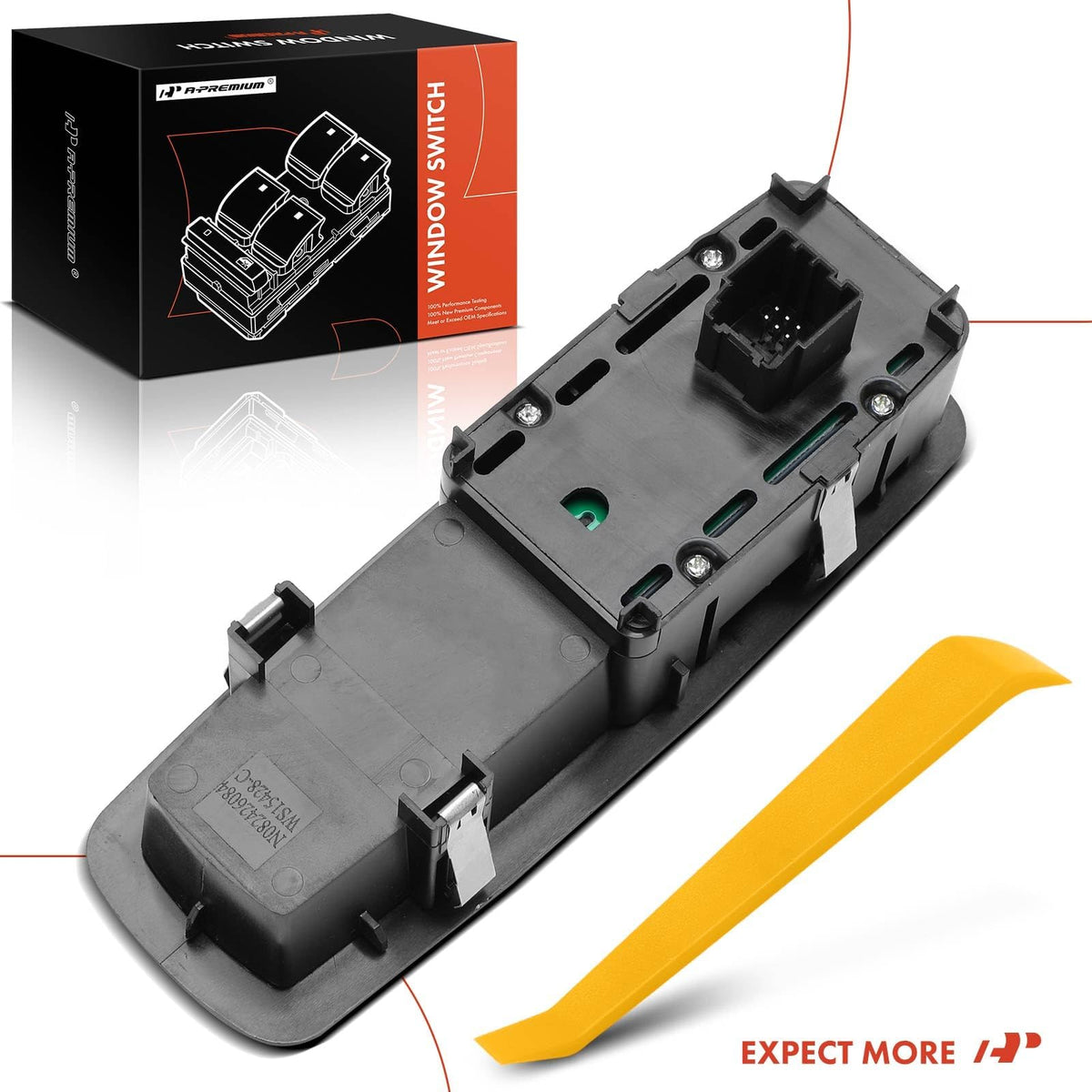 A-Premium label with reference numbers to confirm correct part match and fit