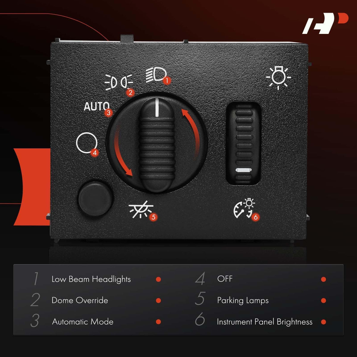 A-Premium switch size scale with hand showing compact fitment benefit