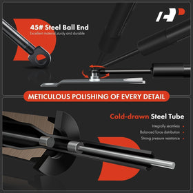 A-Premium tailgate assist installed on driver-side tailgate demonstrating correct alignment