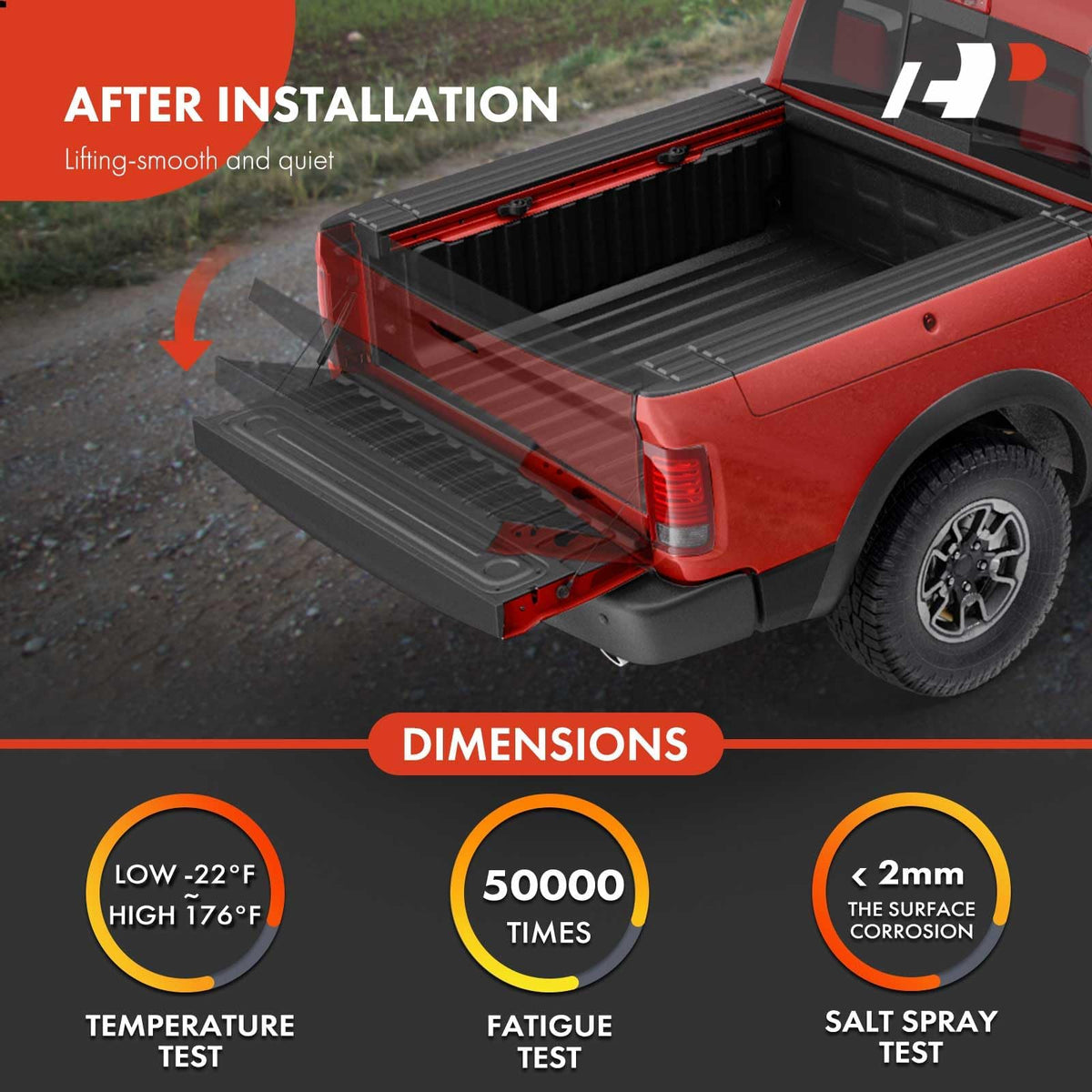 A-Premium lift support with hand tools showing simple DIY installation