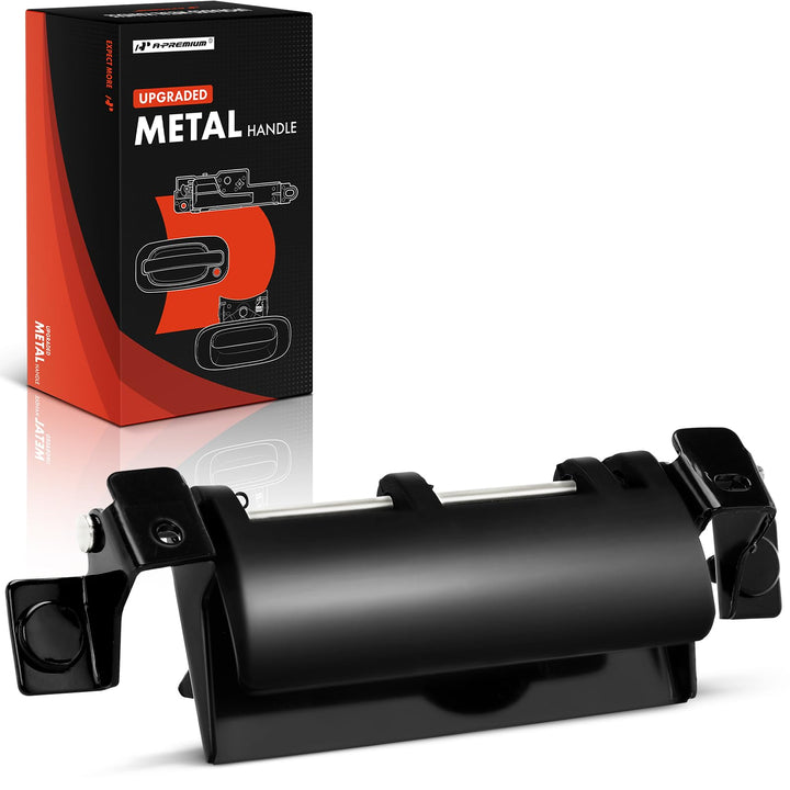 A-Premium front view of handle showing smooth black finish and sturdy design