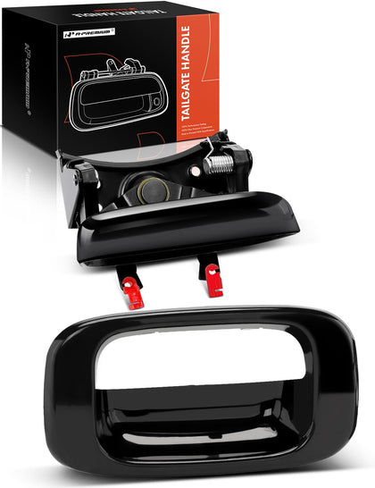 A-Premium tailgate handle front view showing fit and finish benefit