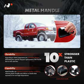 A-Premium handle beside a wrench showing scale and easy DIY install benefit