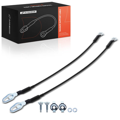 A-Premium tailgate support cable front view showing fit and finish benefits