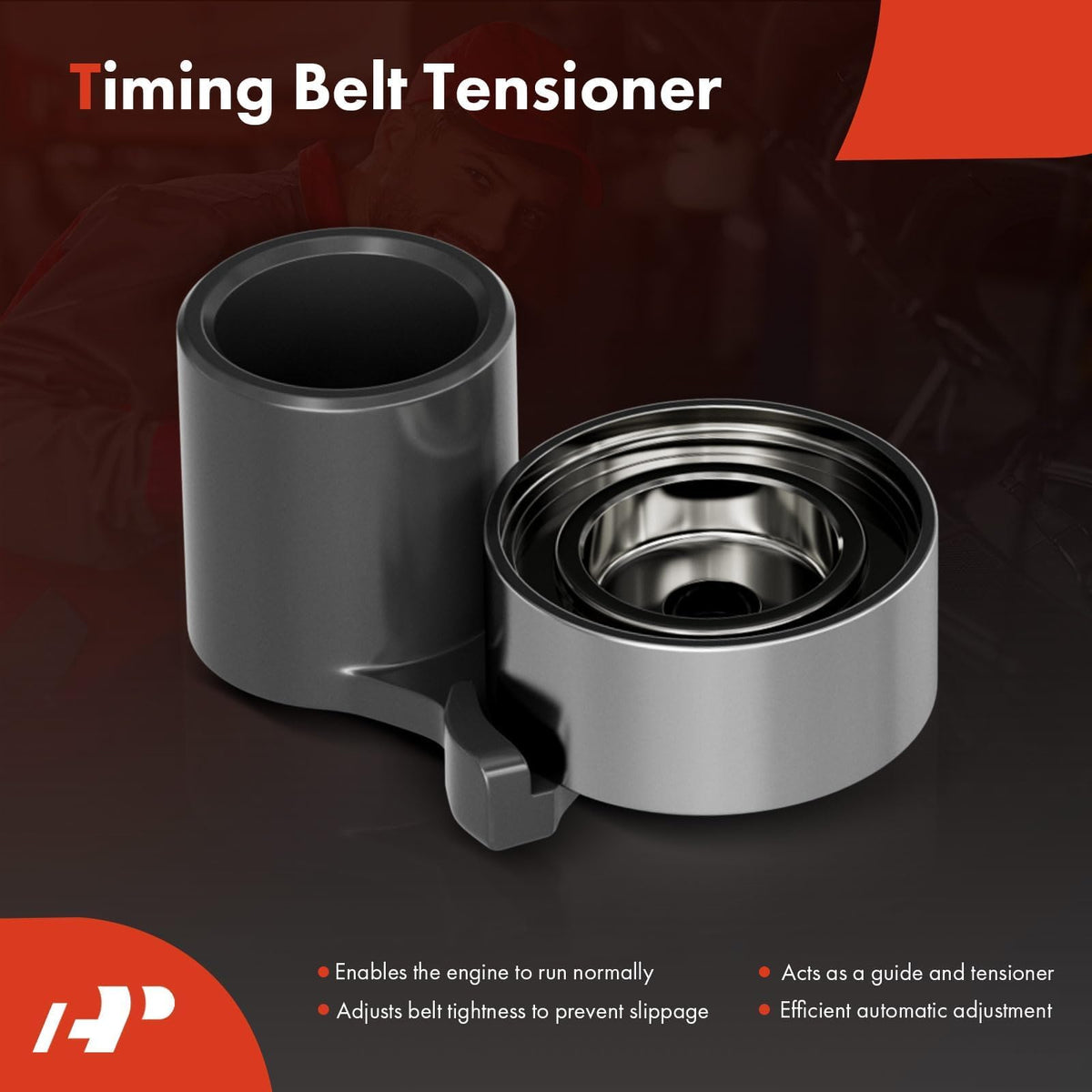 A-Premium tensioner and idler pulleys shown for reliable belt tension