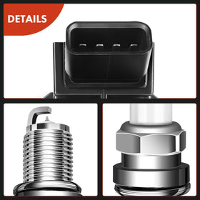 A-Premium spark plug electrode texture detail showing iridium tip for durability benefit