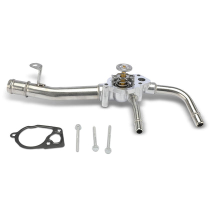 A-Premium front view of thermostat housing showing OEM-style fitment benefit