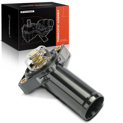 A-Premium front view of thermostat housing showing accurate fit and mounting