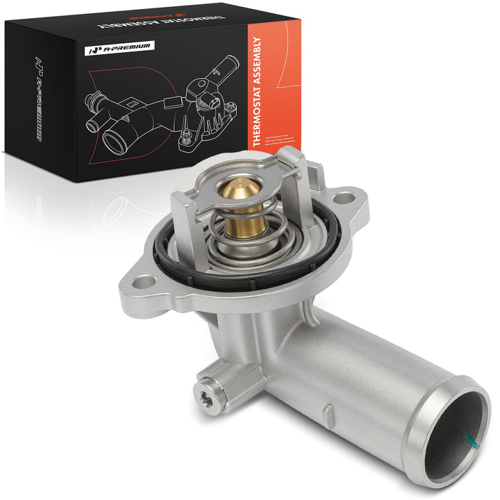 A-Premium front view of thermostat housing showing fit and finish for easy replacement