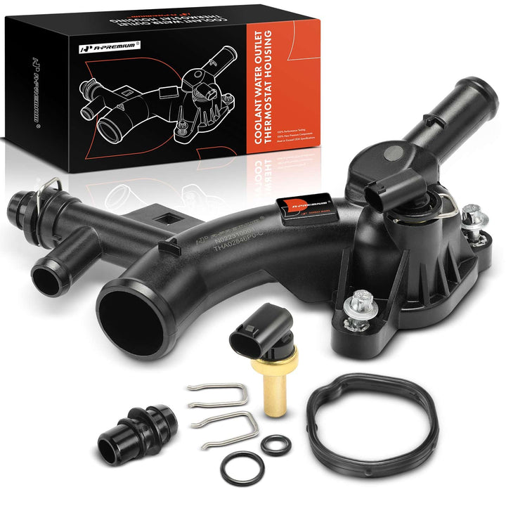A-Premium front view showing full thermostat housing and clean finish for reliable fit