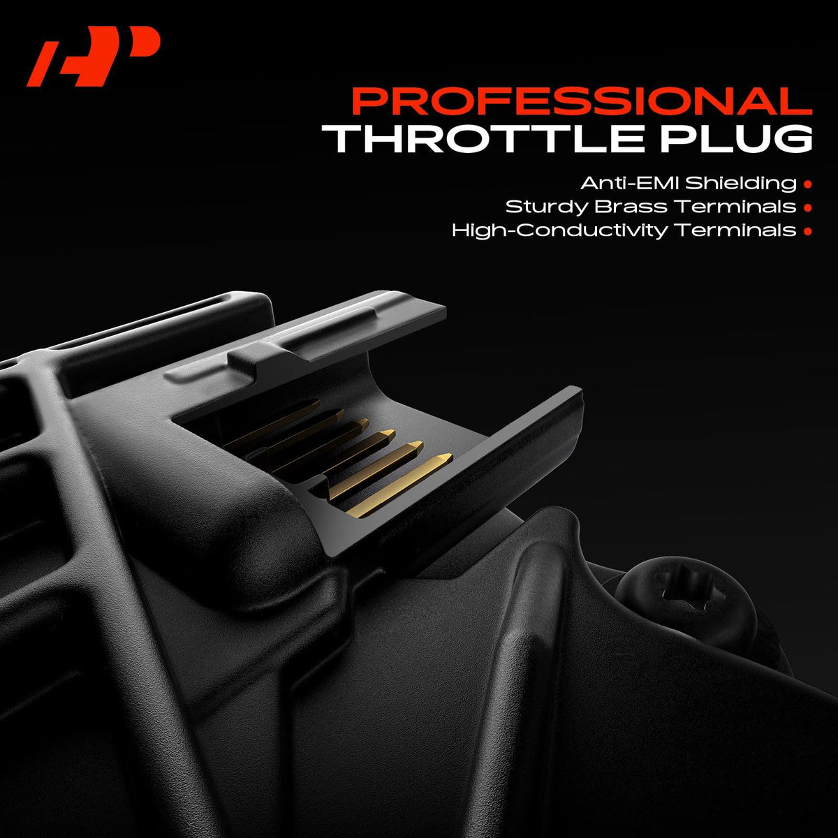 A-Premium throttle body 6-pin connector closeup for easy plug-in compatibility benefit