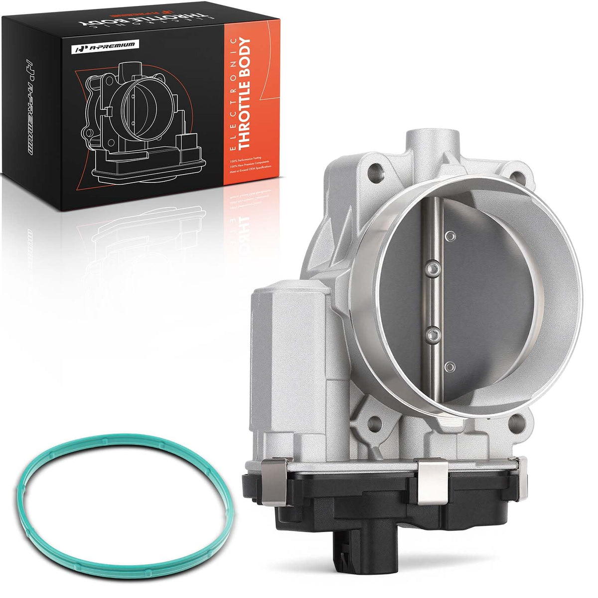 A-Premium throttle body front view showing clean fit and fast replacement benefit