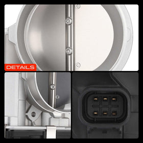 A-Premium throttle body label and terminals showing reference numbers for correct match