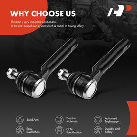 A-Premium tie rod end installed on Subaru suspension for improved control