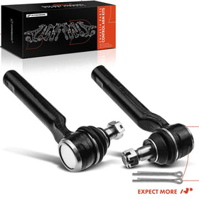 A-Premium tie rod end in garage during install to restore steering precision