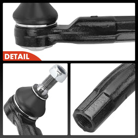 A-Premium tie rod end next to ruler showing accurate dimensions for correct fit