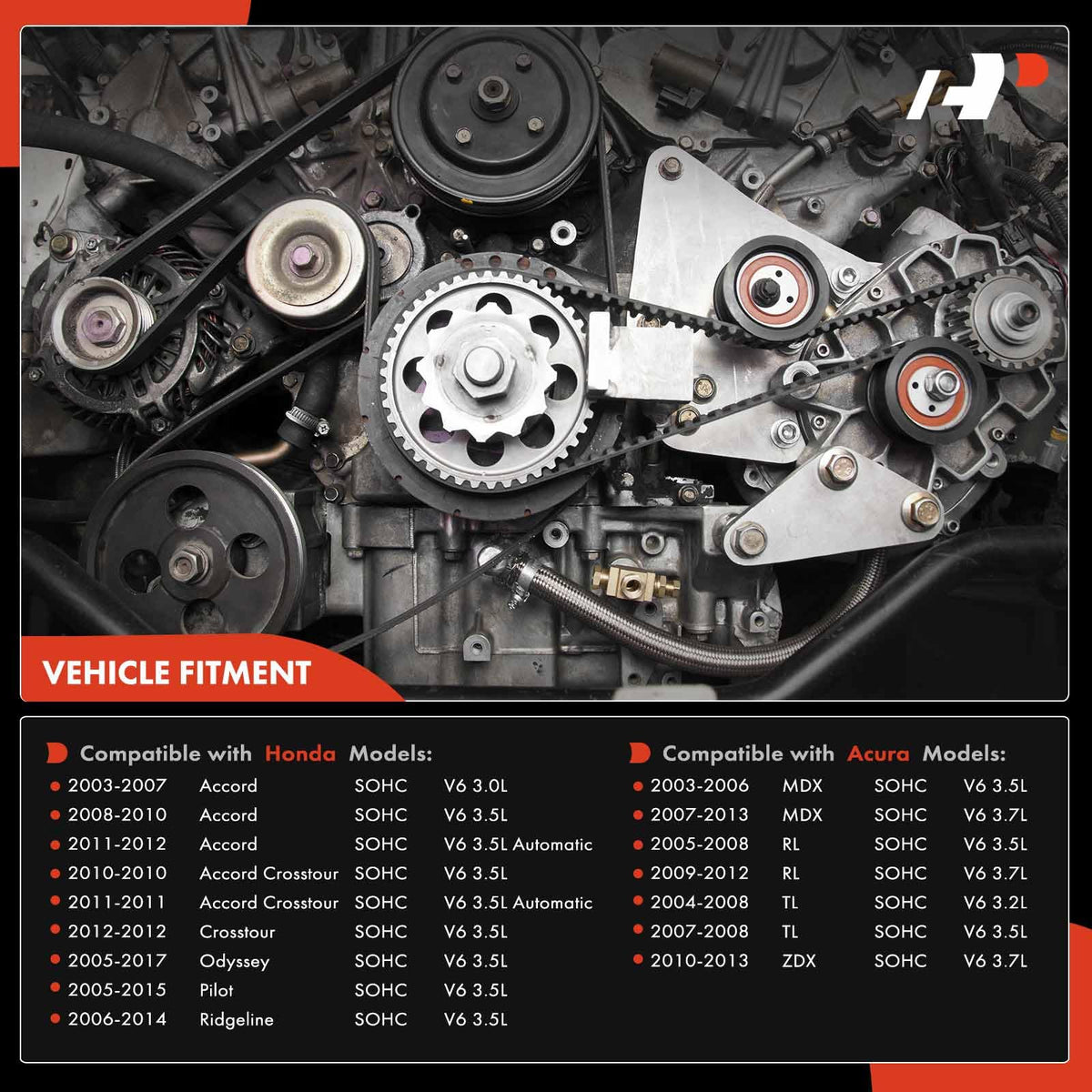 A-Premium timing belt teeth close-up highlighting durable HNBR construction