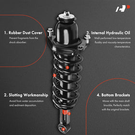 A-Premium top mount detail showing mount fitment and noise reduction benefit