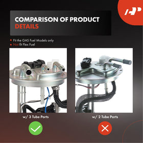 A-Premium top mount flange detail illustrating 3-tube port compatibility advantage