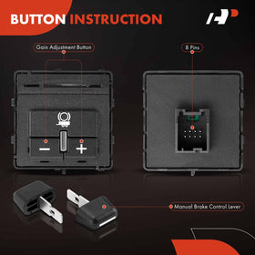 A-Premium rear view of terminals showing eight pins for direct OE electrical compatibility