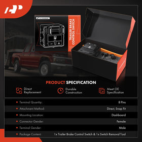 A-Premium switch installed in dashboard demonstrating OEM-like integration and convenience