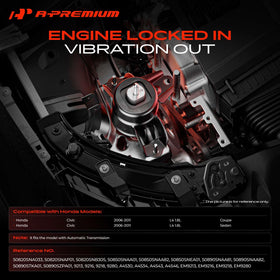 A-Premium transmission mount angled shot illustrating solid fit and reduced drivetrain movement