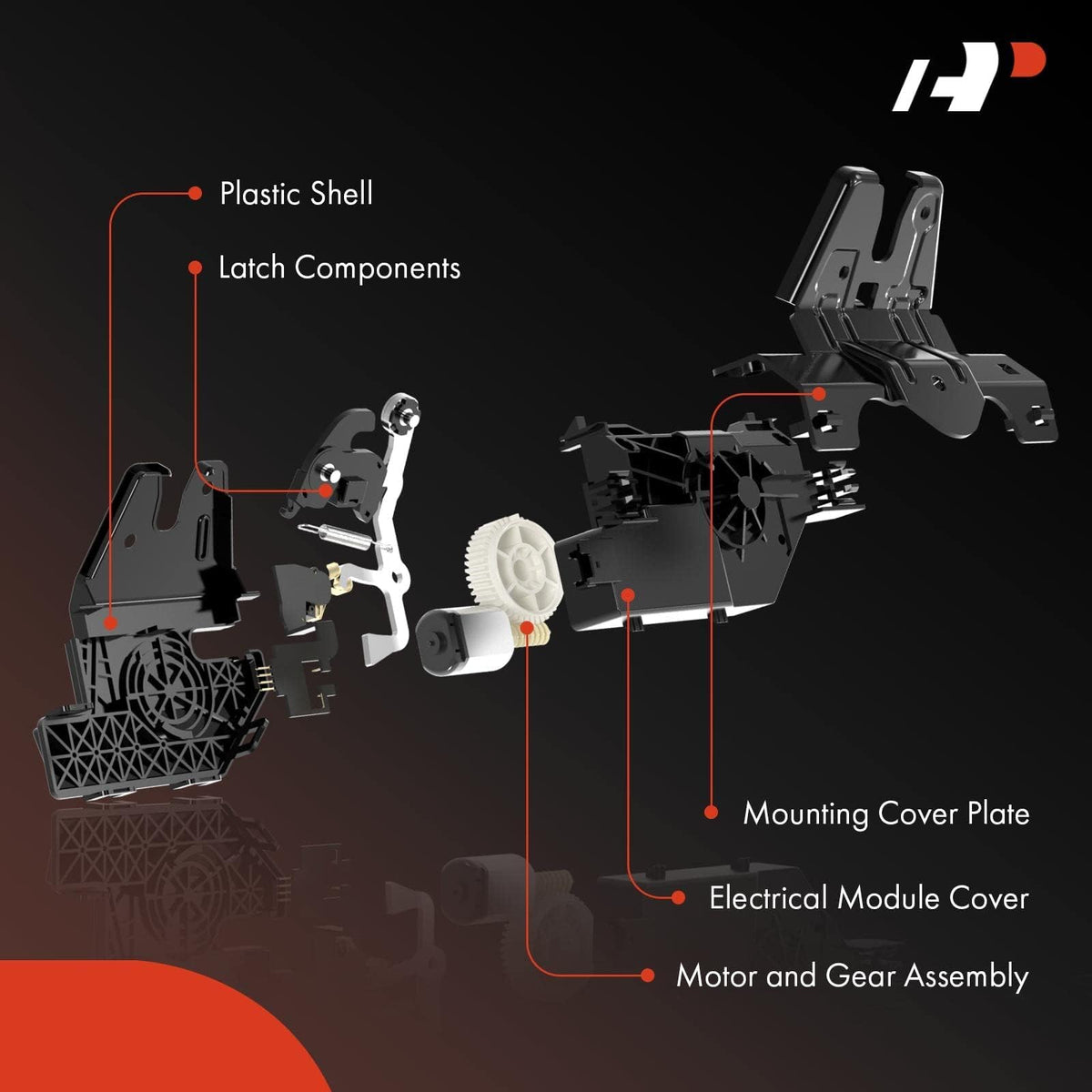 A-Premium actuator close-up of internal gears and motor for durability benefit