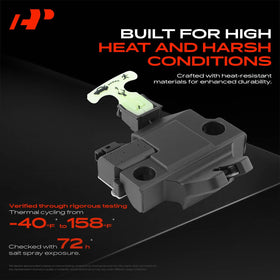 A-Premium trunk latch metal gear detail showing reinforced components for longevity
