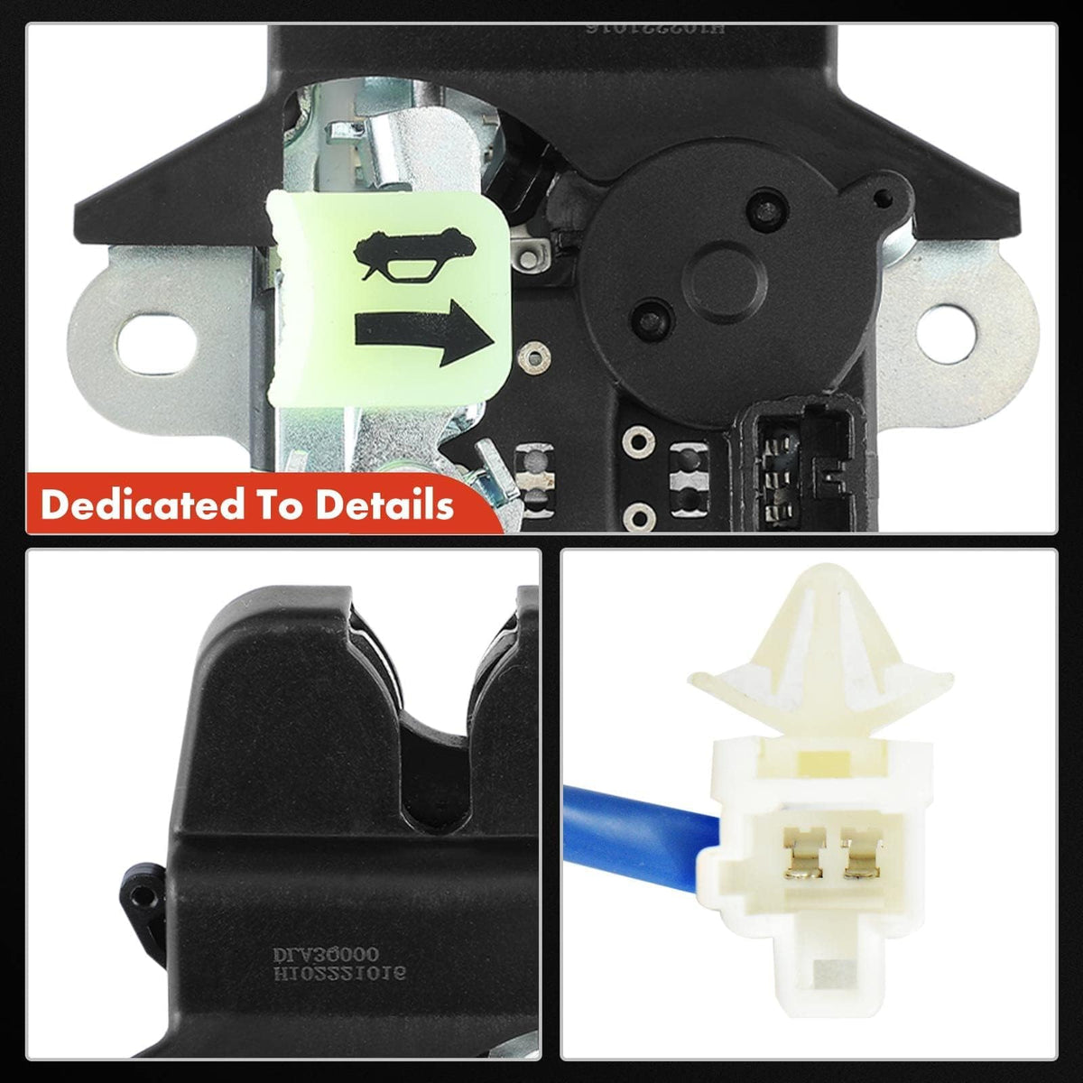 A-Premium trunk latch packaging and label showing part number for confident purchase