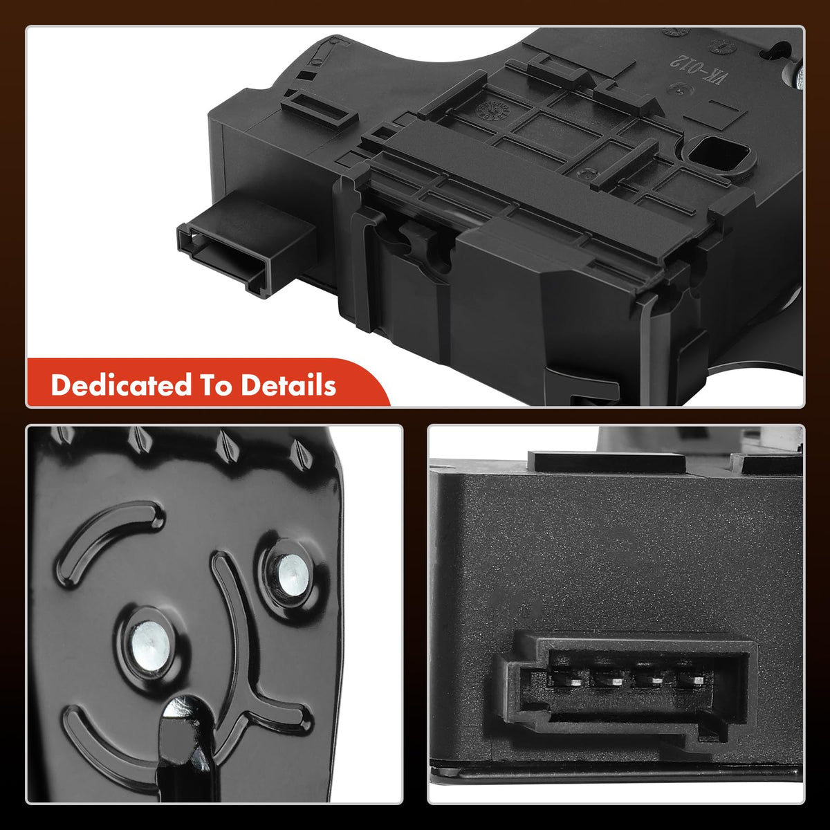 A-Premium trunk latch next to ruler for scale and accurate size verification
