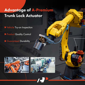 A-Premium actuator beside ruler size comparison for visual scale and fit guidance