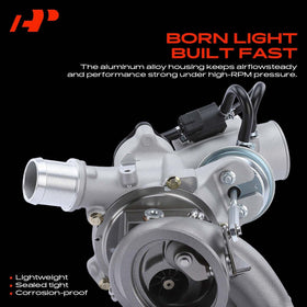 A-Premium turbo installed under hood showing direct-fit replacement advantage