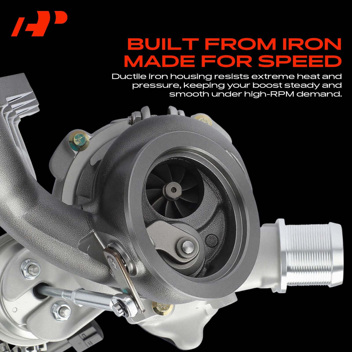 A-Premium turbine housing detail illustrating heat-resistant casting advantage