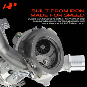 A-Premium turbine housing detail illustrating heat-resistant casting advantage