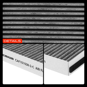 A-Premium pair of cabin filters laid flat showing filtration surface area