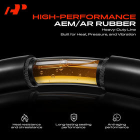 A-Premium under-vehicle installed view demonstrating restored transmission cooling