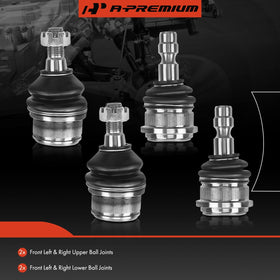 A-Premium upper ball joint close-up showing steel stud and rubber bushing for quiet ride