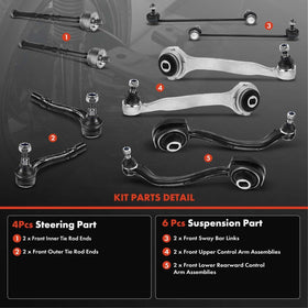 A-Premium upper control arm with ball joint detail showing secure fit benefit