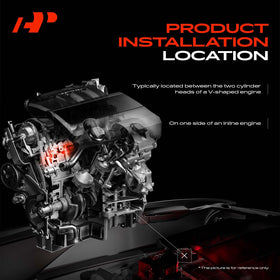 A-Premium upper intake manifold gasket detail demonstrating precise cut for sealing
