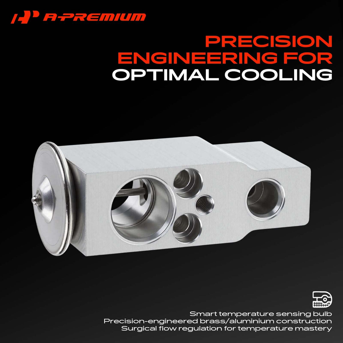 A-Premium close-up of machined aluminum surface, highlights corrosion resistance benefit