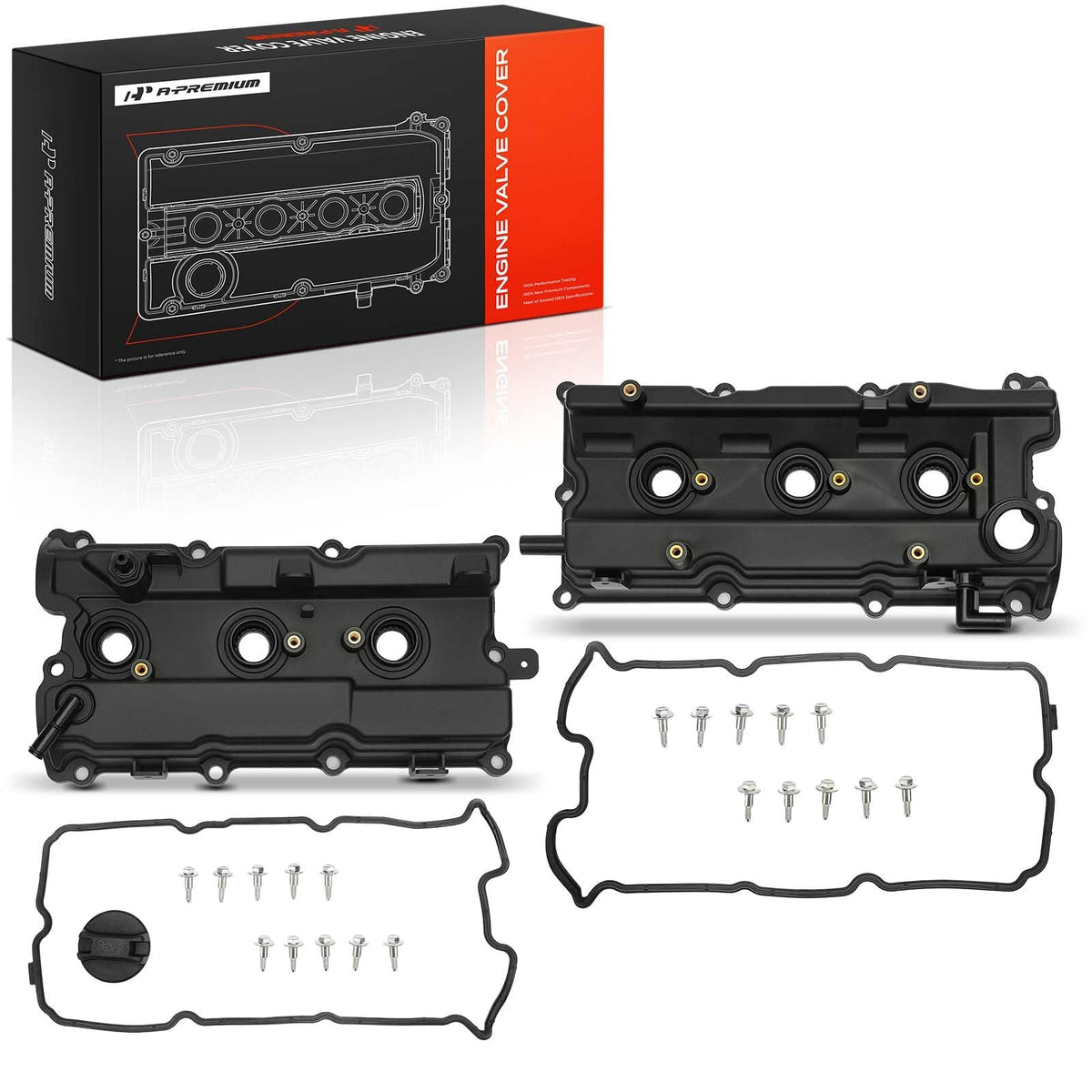 A-Premium front valve cover showing fitment and durable finish benefit
