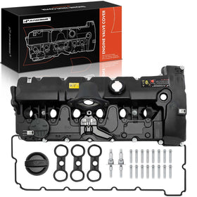 A-Premium valve cover front view showing precise OEM-fit and durable finish
