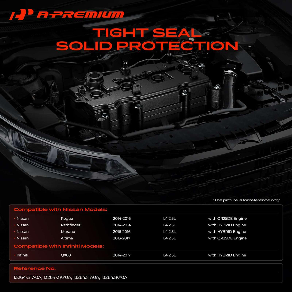 A-Premium gasket and bolts laid out, provides all fasteners for professional installation