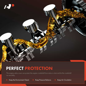 A-Premium valve cover side profile showing durable aluminum construction benefit